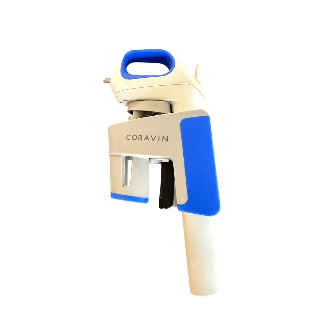 Coravin Model One Wine Preservation System Advanced White Blue Bottle Opener